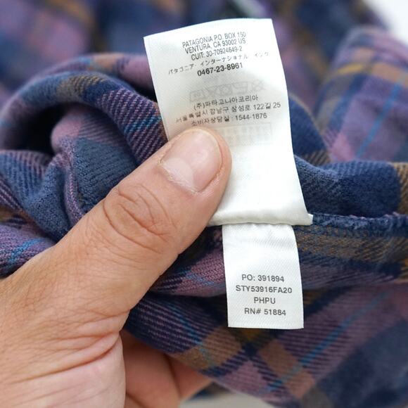 Patagonia Long Sleeve Cotton Fjord Flannel Shirt Women's Small - Picture 5 of 6